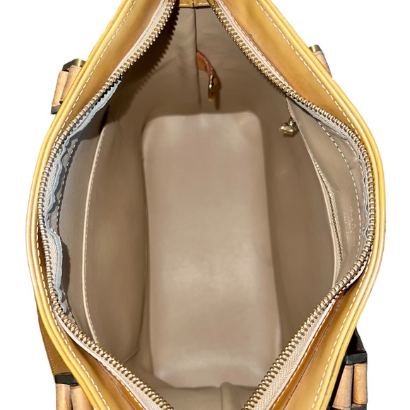 Louis Vuitton • 2pc Set Authentic Yellow Vernis Houston Bag and Trifold Wallet - Picture 7 of 16